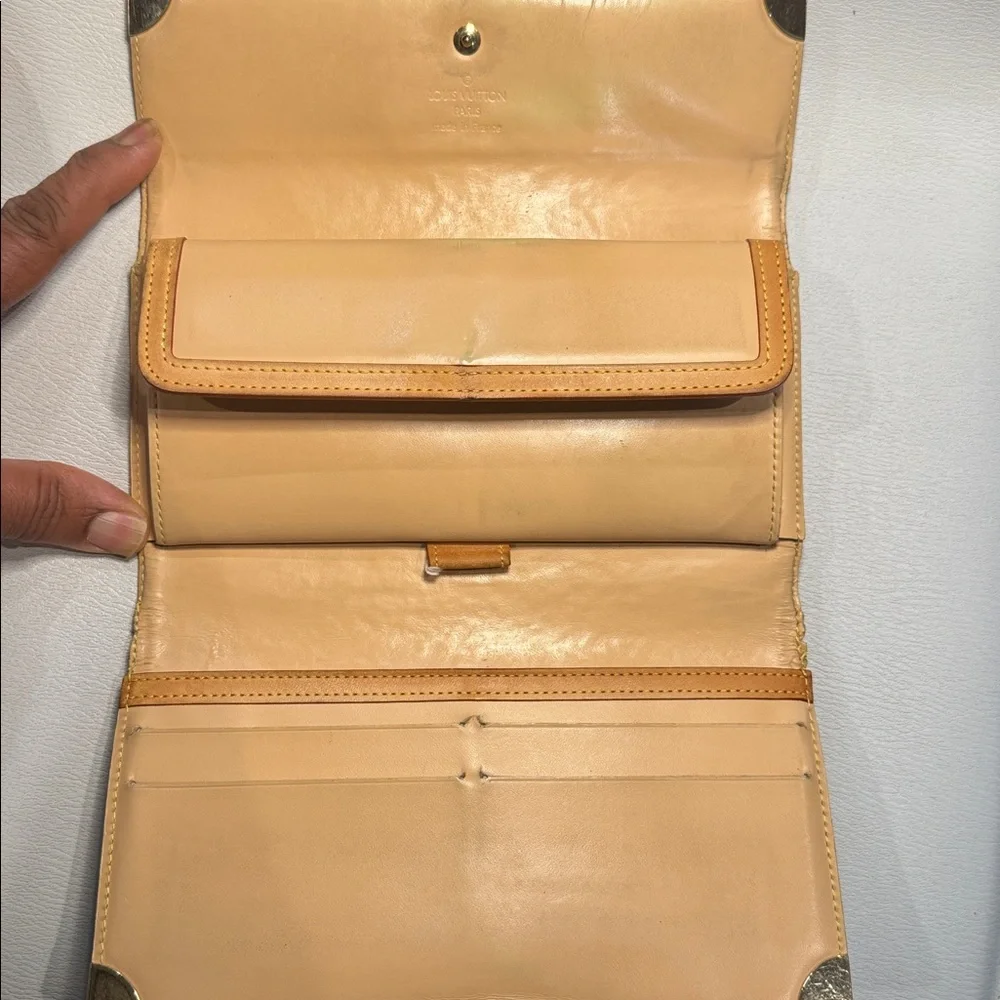 Louis Vuitton LV Black Murakami Multicolor Monogram International Wallet